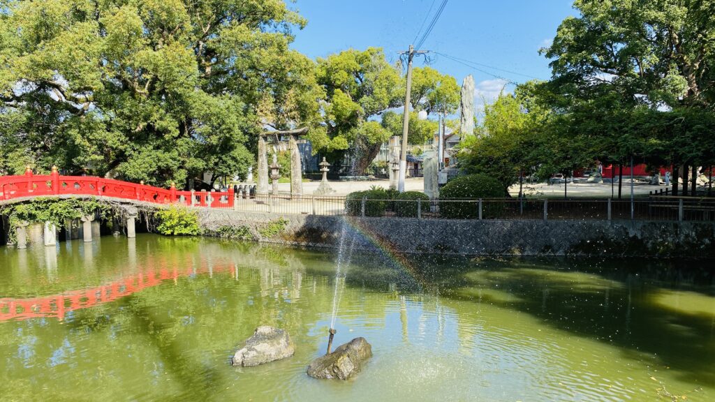 北野天満宮の虹の画像