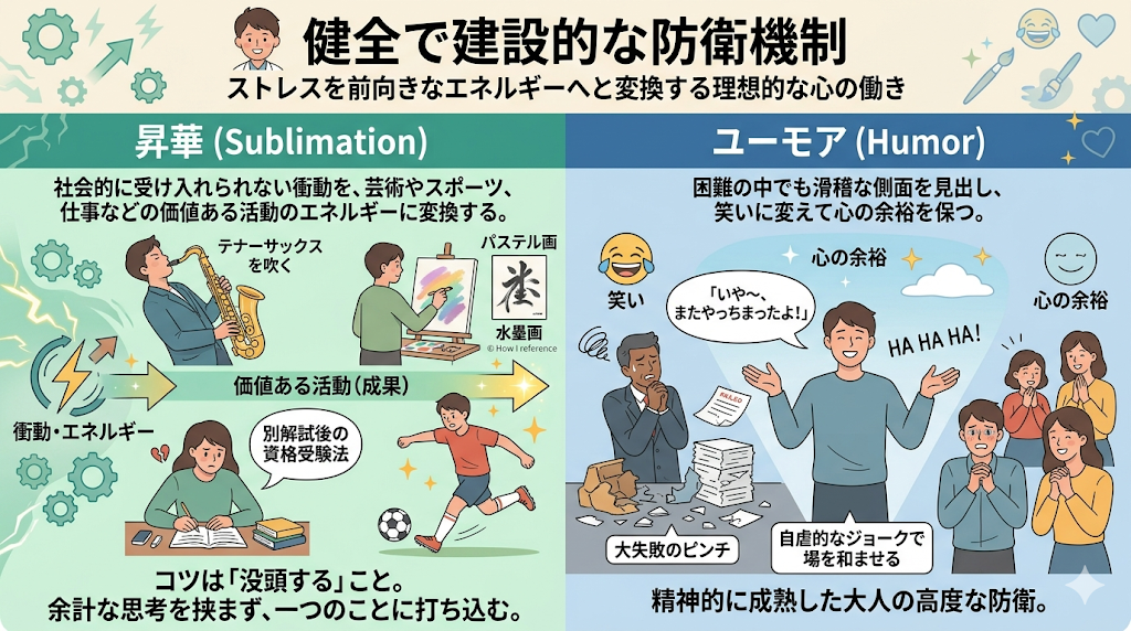 昇華・ユーモア｜健全で建設的な防衛機制